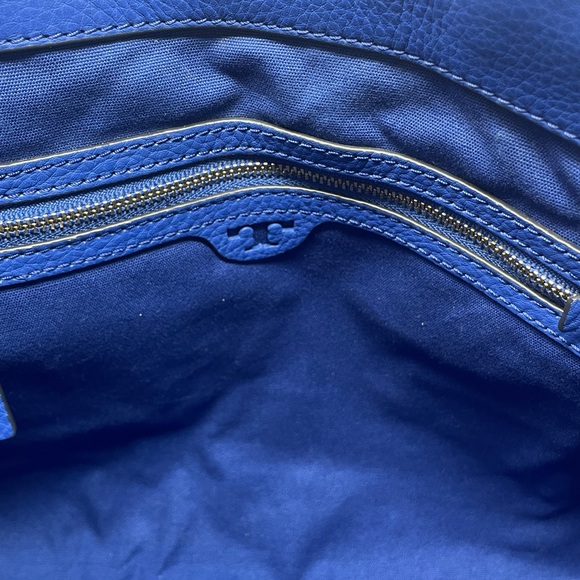 Tory Burch Gemini Link Leather Tote Dahlia Blue🖤 - Picture 12 of 15